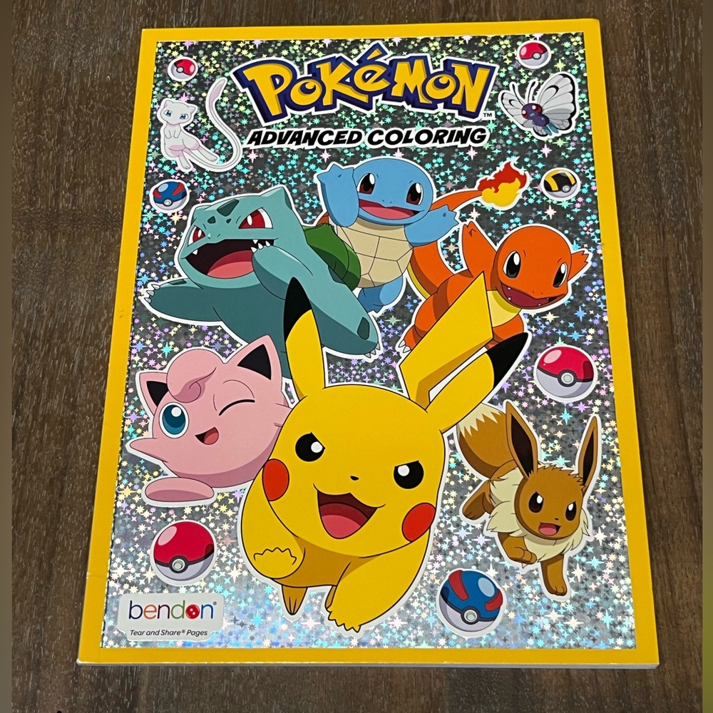 Pokemon Advanced Coloring Book, 40 pages Pikachu Charizard Gotta Catch Em All